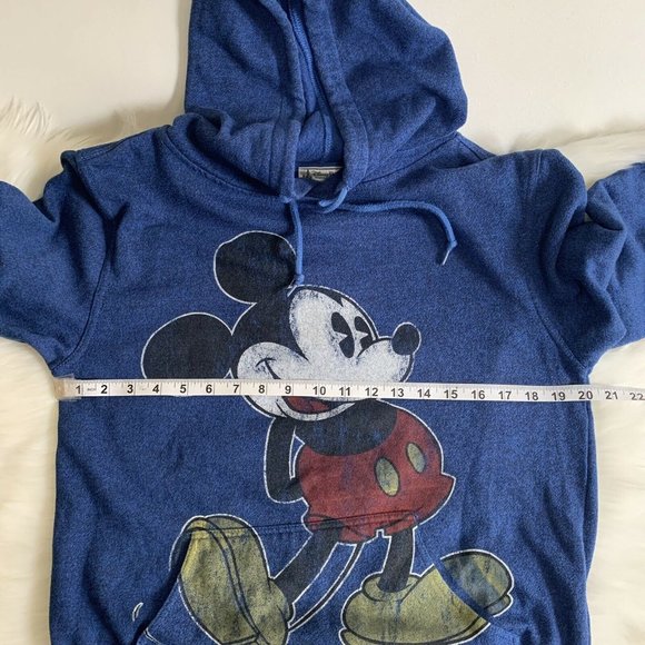 Disney Parks Mickey Mouse Blue Pullover Hoodie Sweater Women's Size Medium - Picture 8 of 8